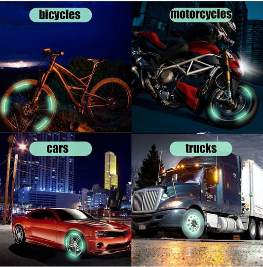 3D LIGHT REFECTING CAR RIM STICKERS
