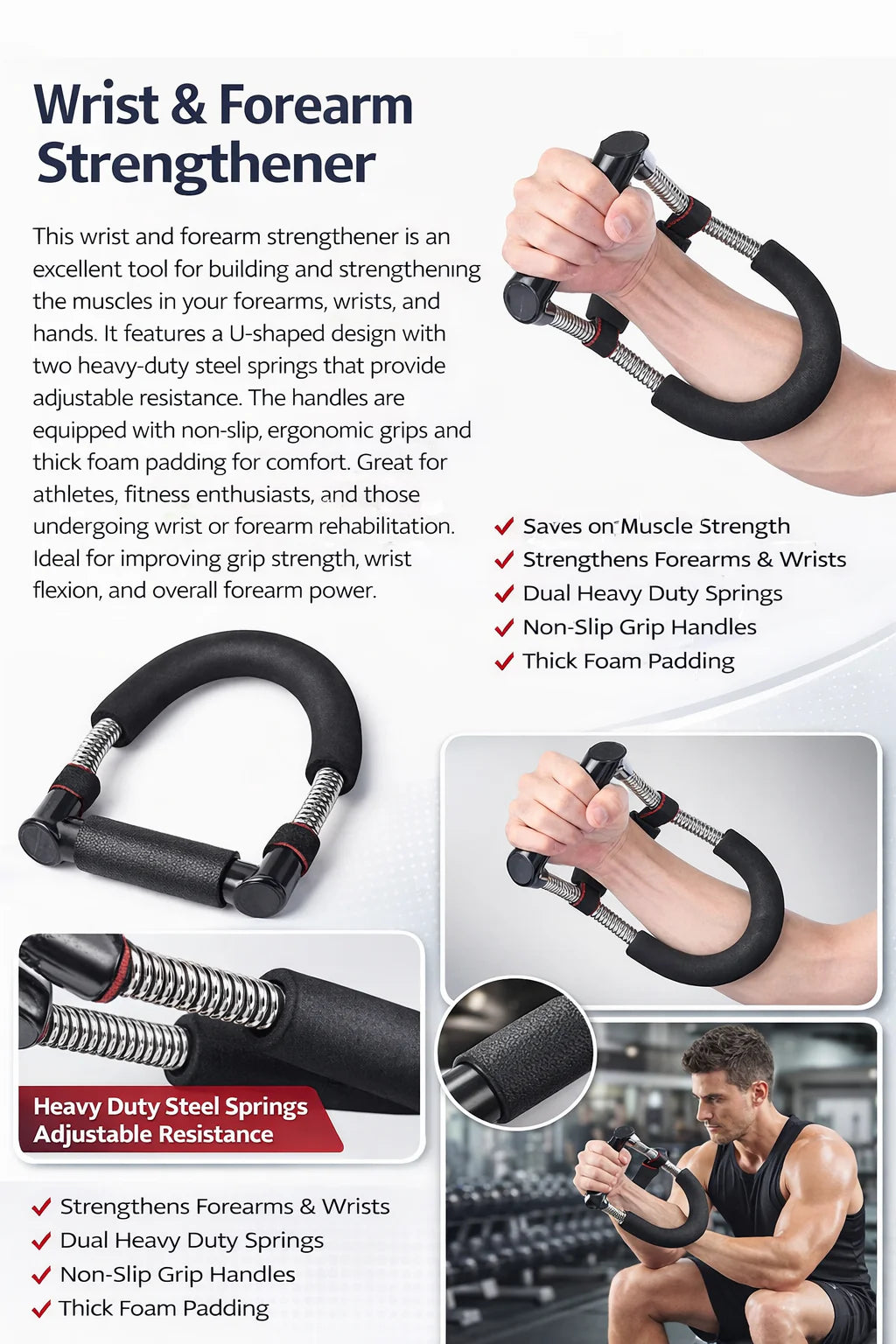Adjustable Wrist & Forearm Strengthener