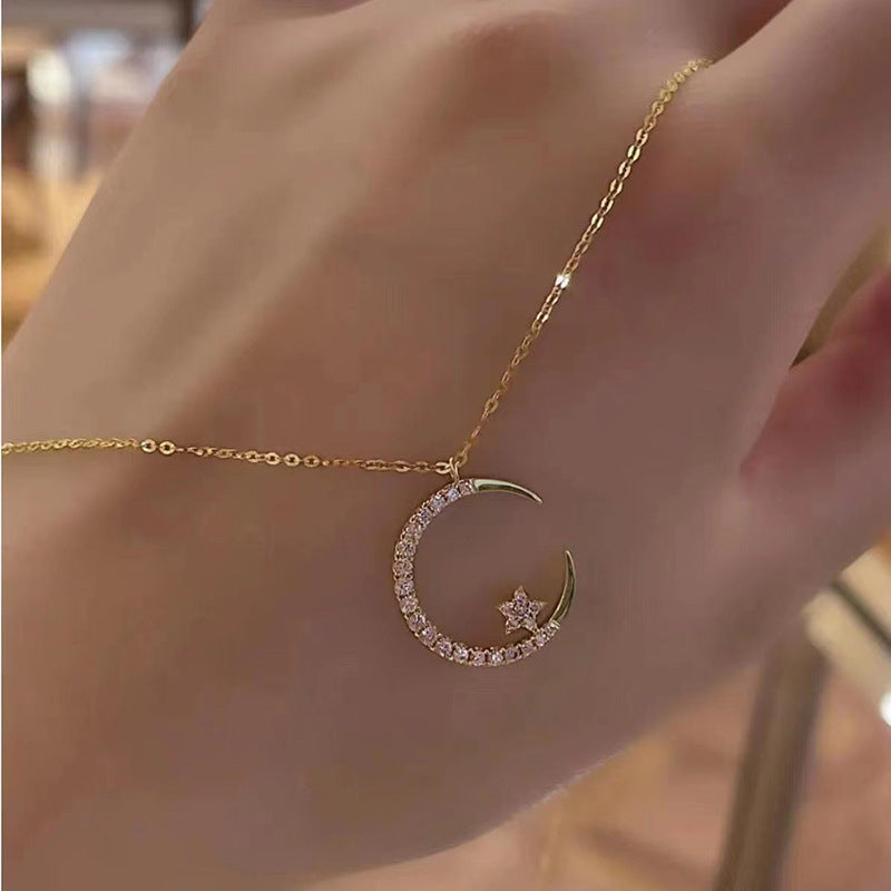 Bright Night: Moon Star Necklace