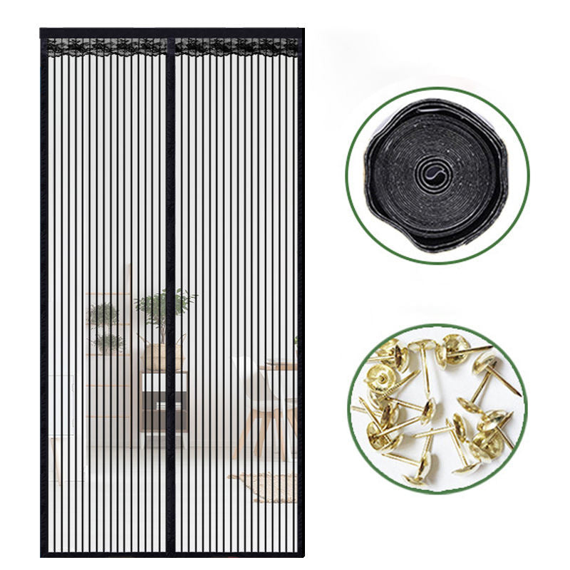 Hight Quality Dust Proof Summer Magnetic Mosquito Netting Screen Door Curtain