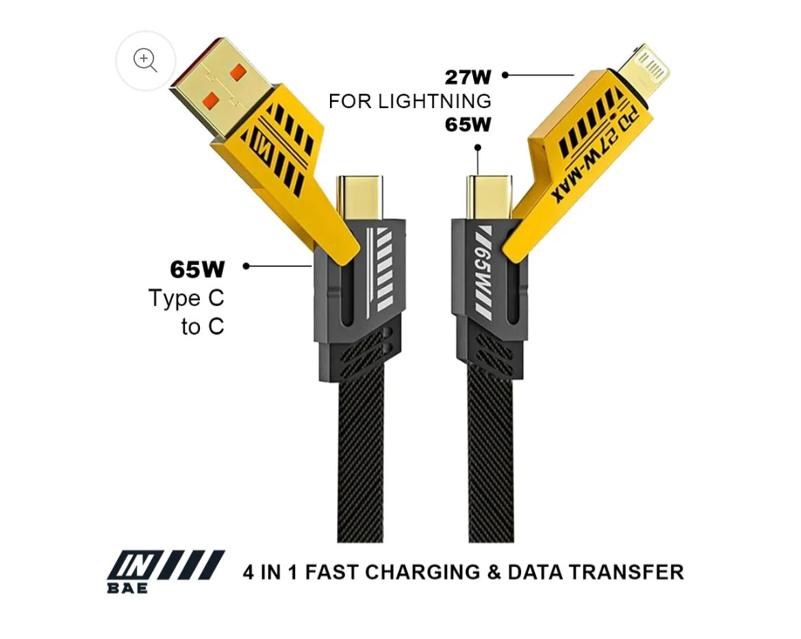 4 in 1 MOBILE PHONE DATA CABLE