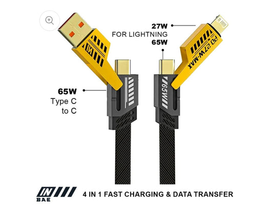 4 in 1 MOBILE PHONE DATA CABLE