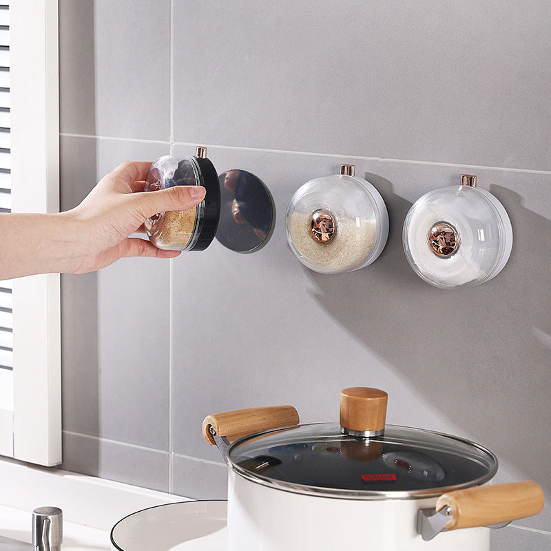 Kitchen Condiment Bottle Household Multi-functional Wall Mounted Spice Box